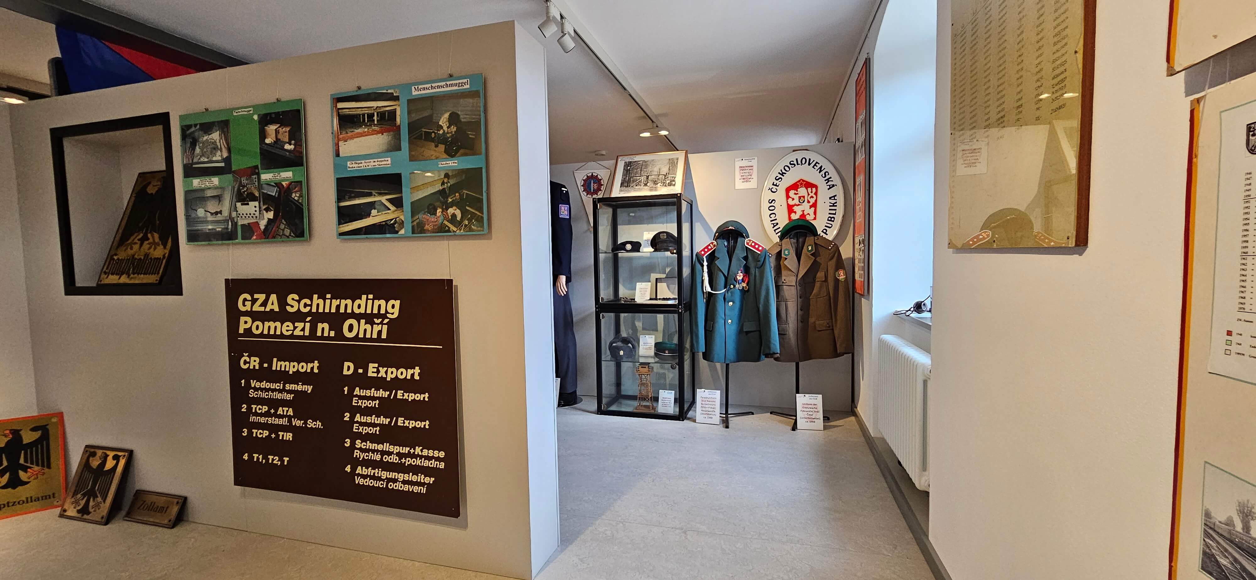 Detailaufnahme eines historischen Exponats im Grenzmuseum